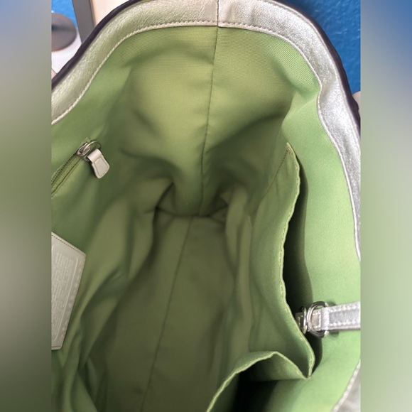 COACH Limited Edition Tote Bag, burlap, embroidered and painted - Picture 6 of 17